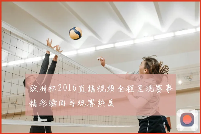 欧洲杯2016直播视频全程呈现赛事精彩瞬间与观赛热度